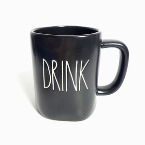 Rae Dunn "DRINK" Black Coffee Mug